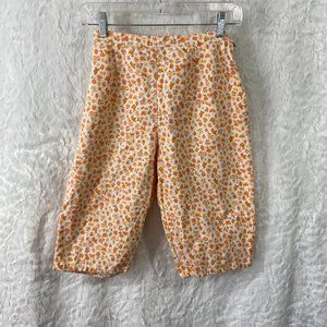 Vintage floral Peddle Pushers 100% Cotton 1960's